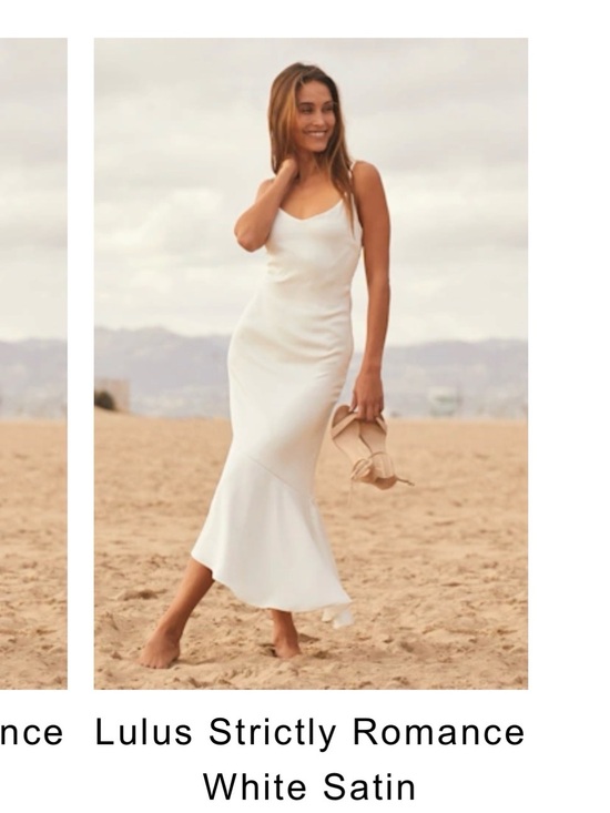 Lulus Dresses & Skirts - Lulu's White Satin Maxi Slip Dress